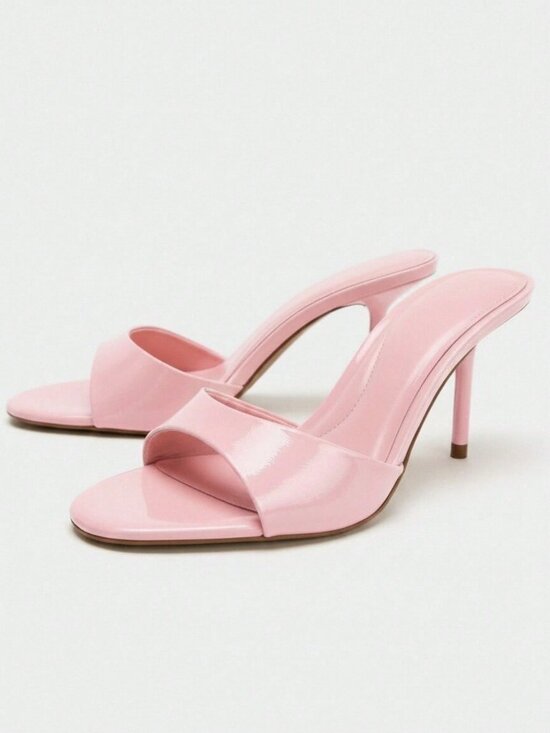 Shoes - Pink Party Women's round Toe High Heel Sandals